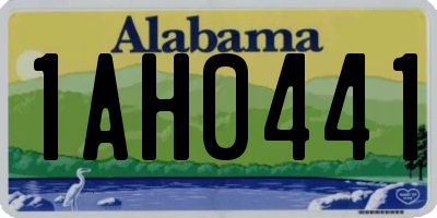 AL license plate 1AH0441