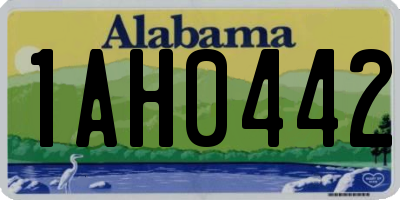 AL license plate 1AH0442