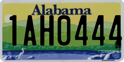 AL license plate 1AH0444