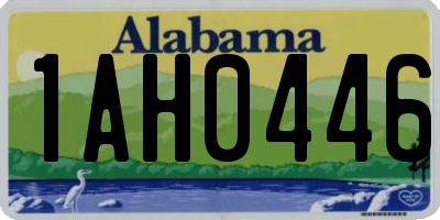 AL license plate 1AH0446