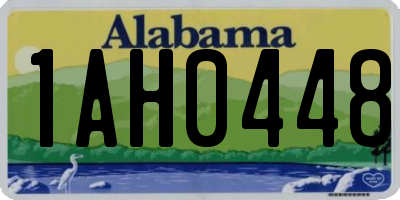 AL license plate 1AH0448