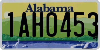 AL license plate 1AH0453
