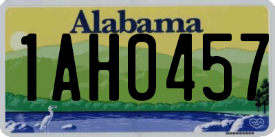 AL license plate 1AH0457