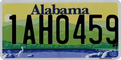 AL license plate 1AH0459