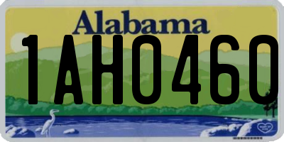 AL license plate 1AH0460