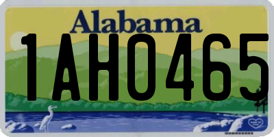 AL license plate 1AH0465