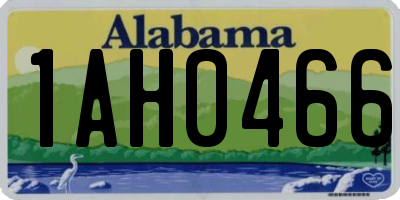 AL license plate 1AH0466