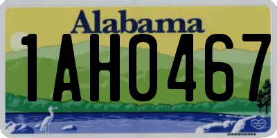 AL license plate 1AH0467