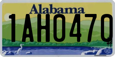 AL license plate 1AH0470