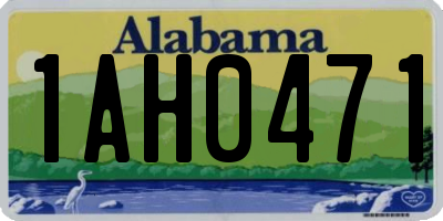AL license plate 1AH0471