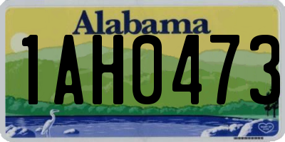 AL license plate 1AH0473
