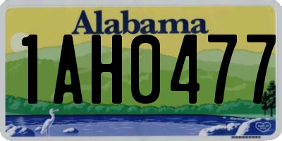 AL license plate 1AH0477
