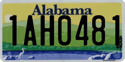 AL license plate 1AH0481