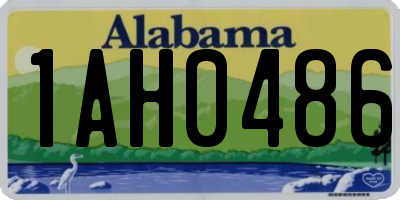 AL license plate 1AH0486
