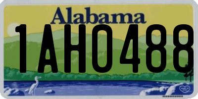 AL license plate 1AH0488