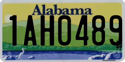 AL license plate 1AH0489