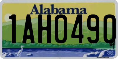 AL license plate 1AH0490