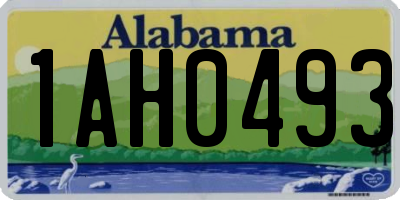 AL license plate 1AH0493