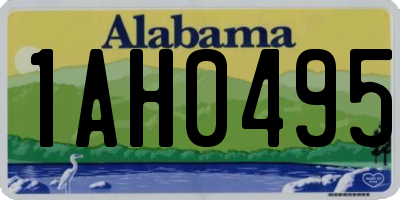 AL license plate 1AH0495