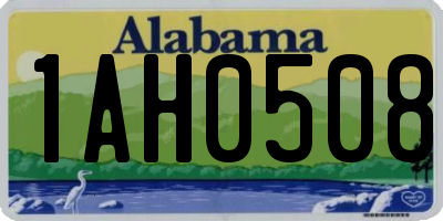 AL license plate 1AH0508