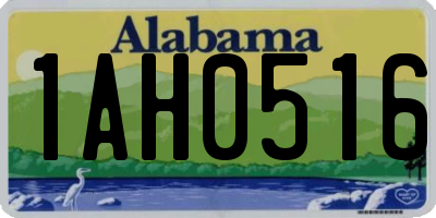 AL license plate 1AH0516