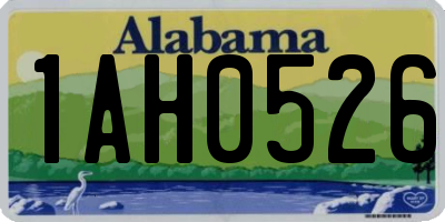 AL license plate 1AH0526