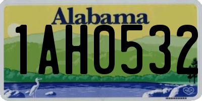 AL license plate 1AH0532