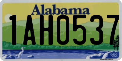 AL license plate 1AH0537