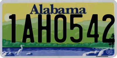 AL license plate 1AH0542