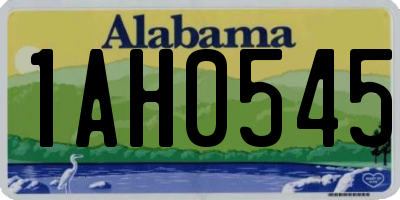 AL license plate 1AH0545
