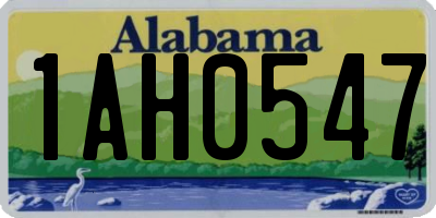 AL license plate 1AH0547