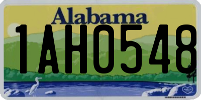 AL license plate 1AH0548