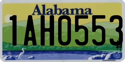 AL license plate 1AH0553
