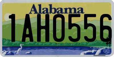 AL license plate 1AH0556