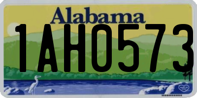 AL license plate 1AH0573