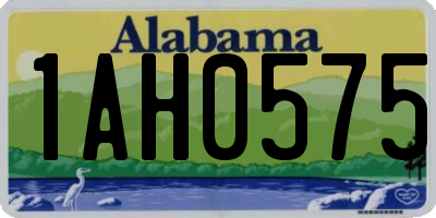 AL license plate 1AH0575