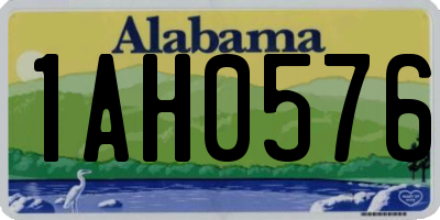 AL license plate 1AH0576