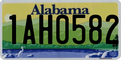 AL license plate 1AH0582