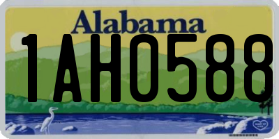AL license plate 1AH0588