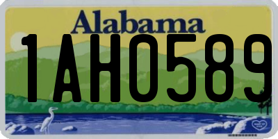 AL license plate 1AH0589