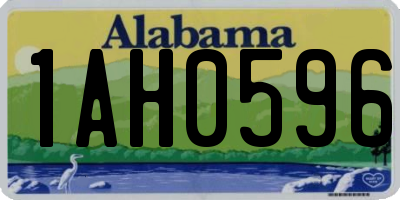 AL license plate 1AH0596