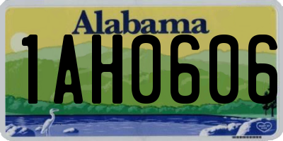 AL license plate 1AH0606