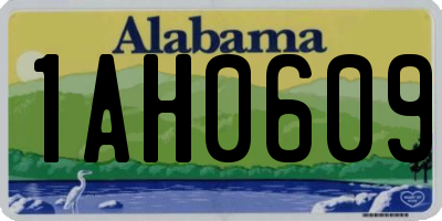 AL license plate 1AH0609