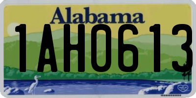 AL license plate 1AH0613