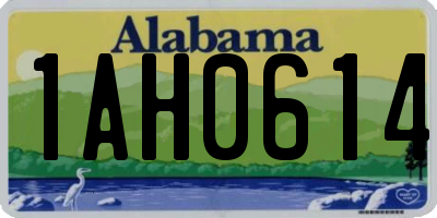 AL license plate 1AH0614