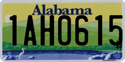 AL license plate 1AH0615