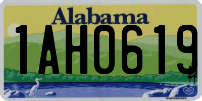 AL license plate 1AH0619
