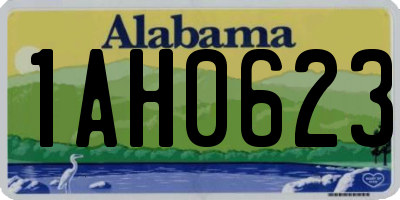 AL license plate 1AH0623
