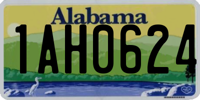 AL license plate 1AH0624