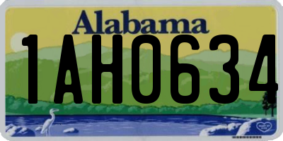AL license plate 1AH0634